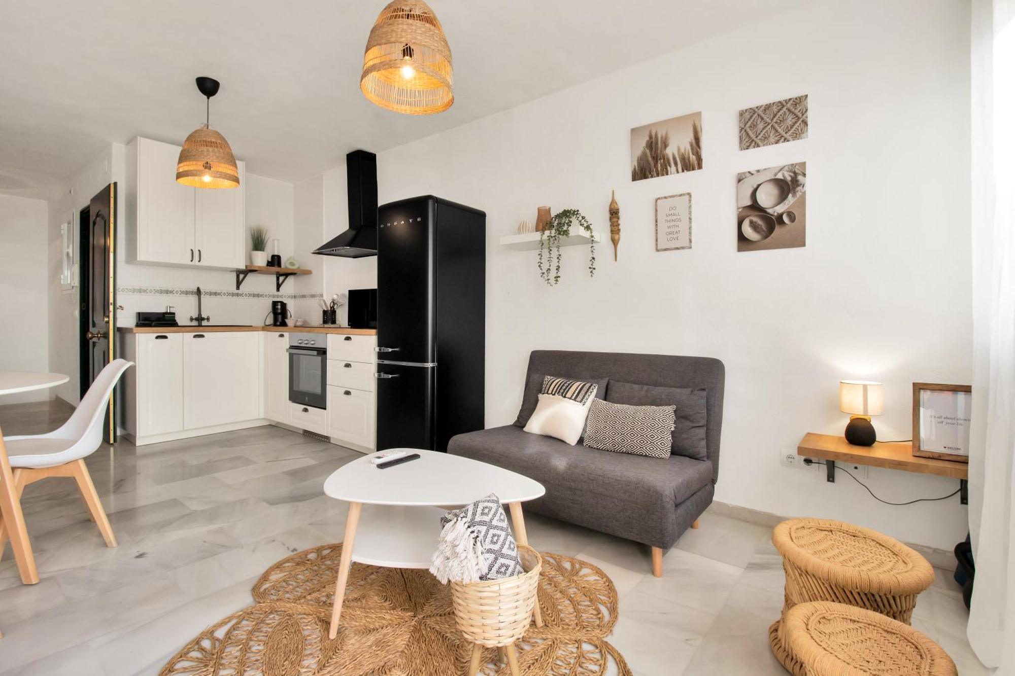 Duplex Estilo Boho Con Increible Terraza Y Vistas Al Mar En Estepona - Las Abejeras 609 Apartment Exterior foto